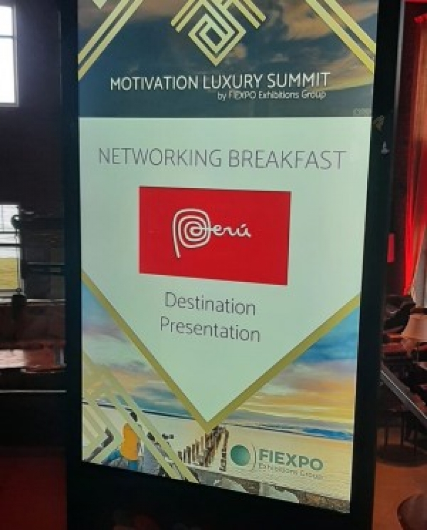 Hoy es el dìa de Perú en el Motivation Luxury Summit de Fiexpo Exhibitions Group
