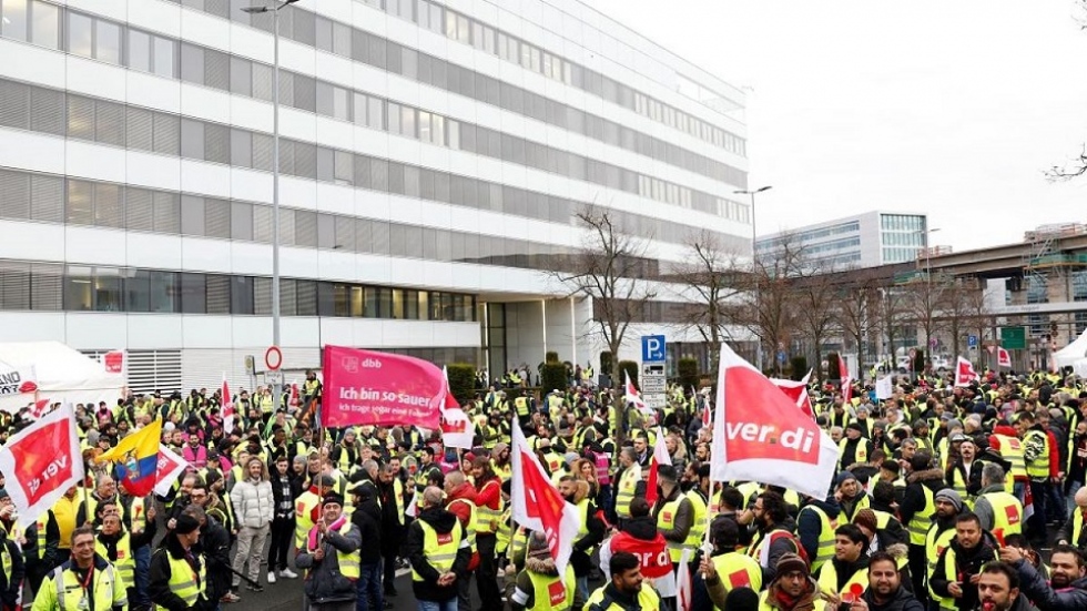 Sindicatos convocan huelga del transporte aéreo y ferroviario en Alemania