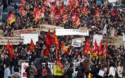 El transporte aéreo sufre con la huelga de funcionarios públicos franceses