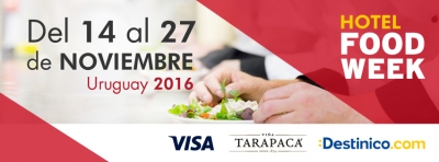 Comienza Hotel Food Week en Uruguay. Irá hasta el 27
