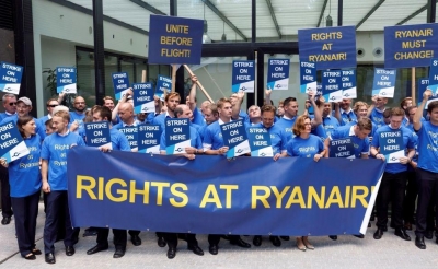 Ryanair: tripulantes y pilotos preparan la primera huelga global