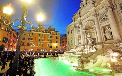 Fontana de Trevi, Roma.