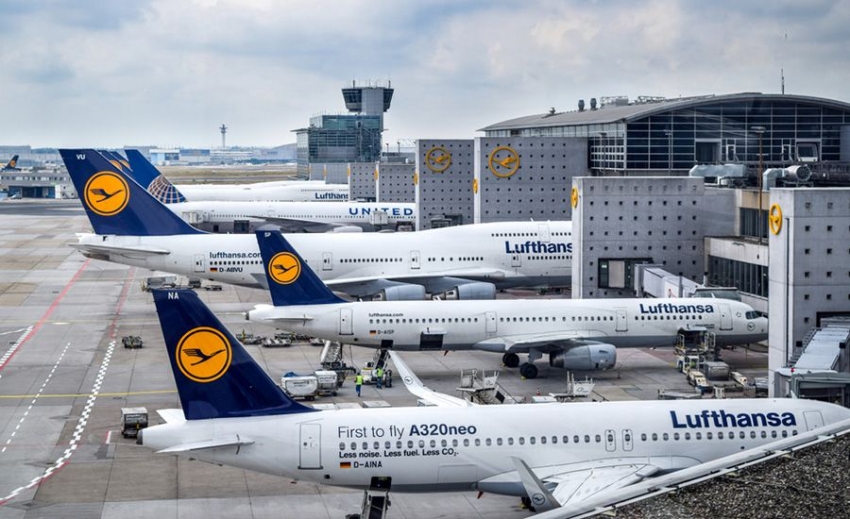 Lufthansa cancela 800 vuelos este viernes por la huelga de pilotos