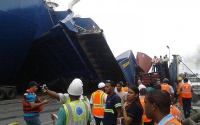 Choque de ferry en el Caribe, sin víctimas
