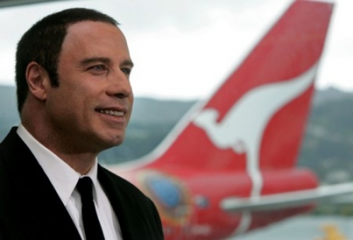 John Travolta, embajador internacional de Qantas, visita Buenos Aires