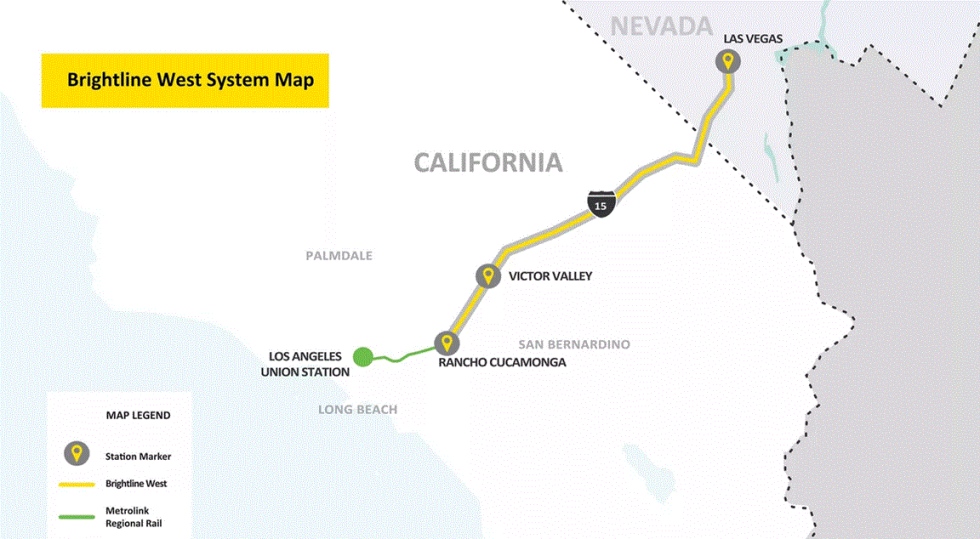El tren de alta velocidad fija fecha de estreno al sur de California