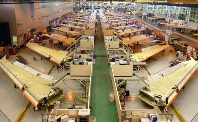 La planta de Broughton de Airbus se dedica a la fabricación de alas.