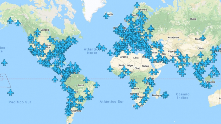 El mapa de WiFox te dice cuál es la contraseña del wifi de cualquier aeropuerto del mundo
