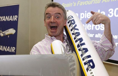 Michael O&#039;Leary CEO de Ryanair, se hace, pero de loco no tiene nada