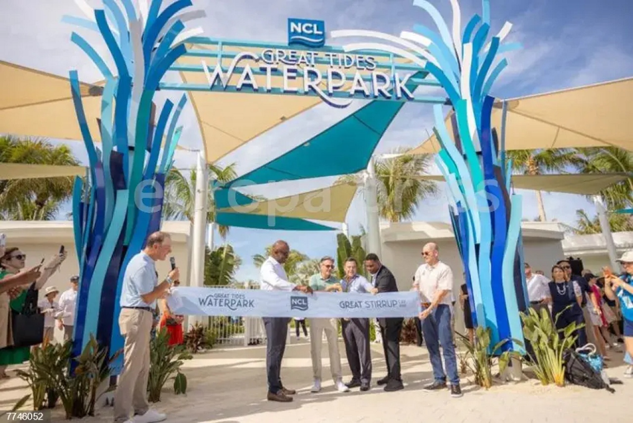 Norwegian Cruise Line inaugura un parque acu&aacute;tico en su isla privada de las Bahamas