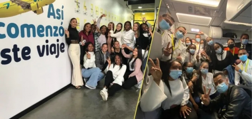 Viva Air forma gratis a j&oacute;venes de escasos recursos como Sobrecargos