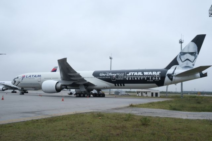 &ldquo;Stormtrooper Plane&rdquo; de LATAM ya lleg&oacute; a Brasil