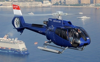 Helic&oacute;ptero de Monacair, M&oacute;naco.