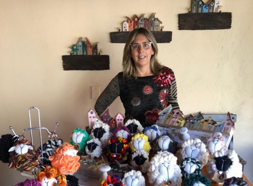 Como agente de viajes la pandemia la dej&oacute; sin trabajo, pero pudo contar con sus ovejitas