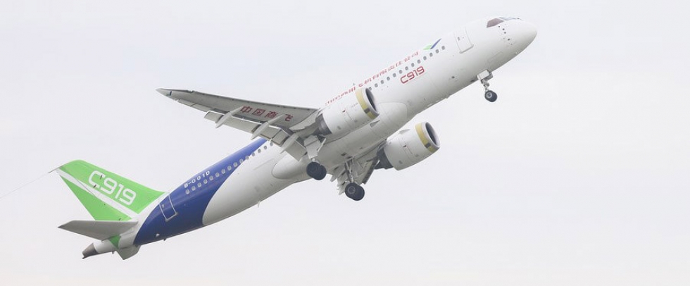 COMAC obtiene 300 nuevos pedidos del avi&oacute;n C919 en la primera jornada de AirShow China