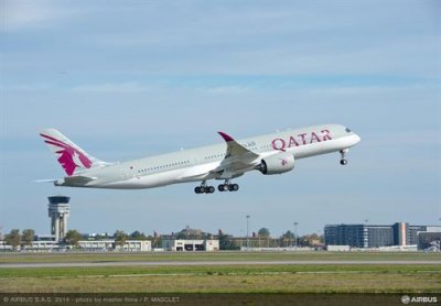  El A350 XWB de Qatar Airways completa su primer vuelo