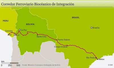 Aceleran proyecto de Tren Bioce&aacute;nico que unir&aacute; Per&uacute;, Bolivia y Brasil