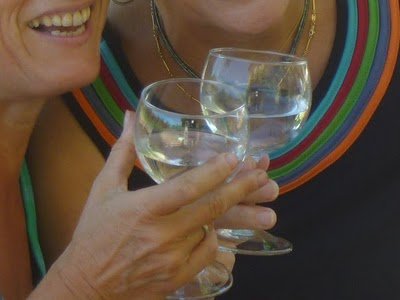 Brindis con agua por la Vida de champagne