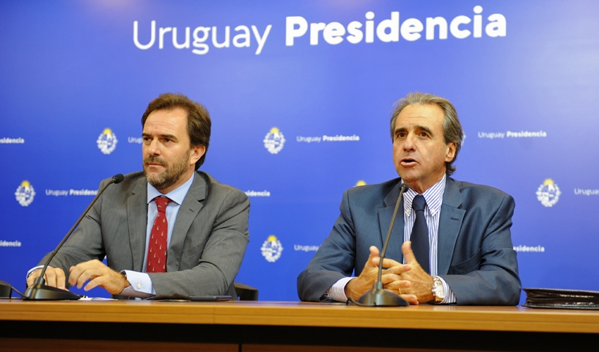 Ministro de Turismo, Germ&aacute;n Cardoso, y subsecretario, Remo Monzeglio