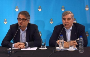 Diego García y Mario Dell&#039;Acqua, director comercial y presidente de Aerolíneas, en Córdoba.