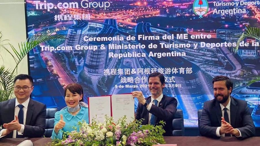 Argentina firm&oacute; un Memorando de Entendimiento con la plataforma de turismo m&aacute;s importante de China