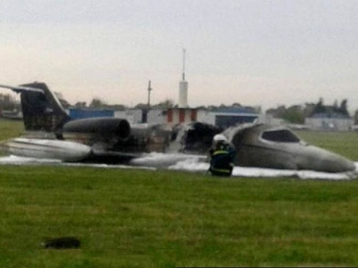 Plata quemada: se incendi&oacute; el jet de la "ruta del dinero K"