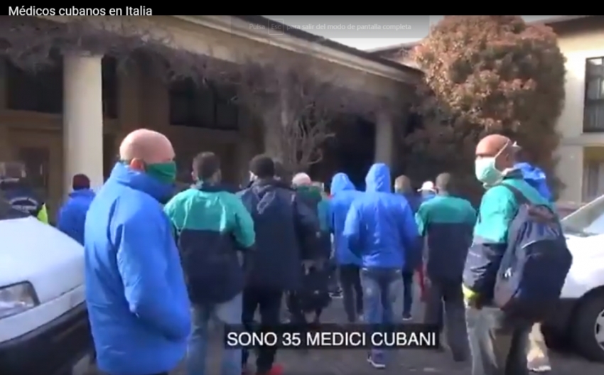 M&eacute;dicos cubanos en Italia