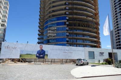 Obras en la Torre Trump de Punta del Este.