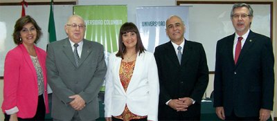 Mar&iacute;a Salgado, Roberto El&iacute;as Canese, Johanna Izquierdo, Rigoberto Laterra, y Andr&eacute;s Kaleniuszka. 