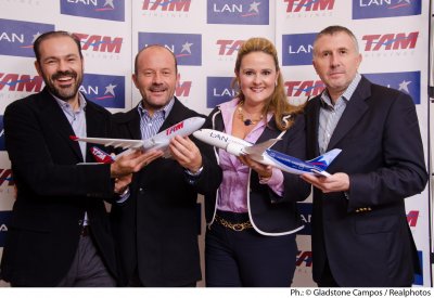 LAN y TAM celebran el primer aniversario de la creaci&oacute;n de LATAM Airlines Group