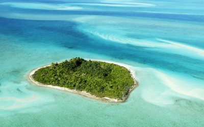 Un islote de las islas Exumas.