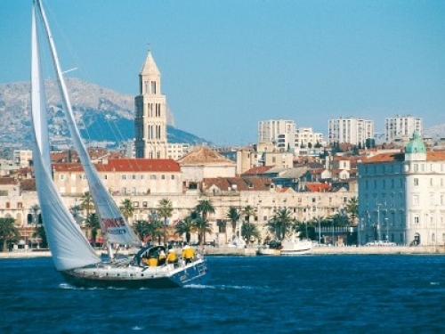 El puerto de Split, Croacia.