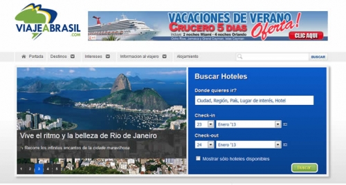  El Portal tur&iacute;stico sobre Brasil con m&aacute;s visitas de habla hispana es uruguayo