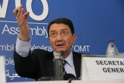 Taleb Rifai. Genera estruendo el ruido del &quot;clink caja&quot; en la sede de Madrid de la OMT