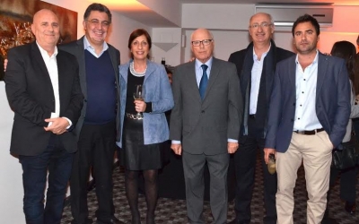 Autoridades del Directorio del  After Hotel que recibiron a los invitados.