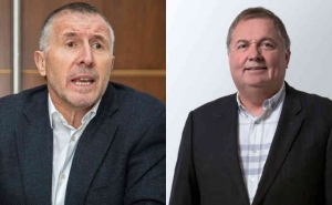 Enrique Cueto, presidente de Latam y Hern&aacute;n Rinc&oacute;n, presidente de Avianca.