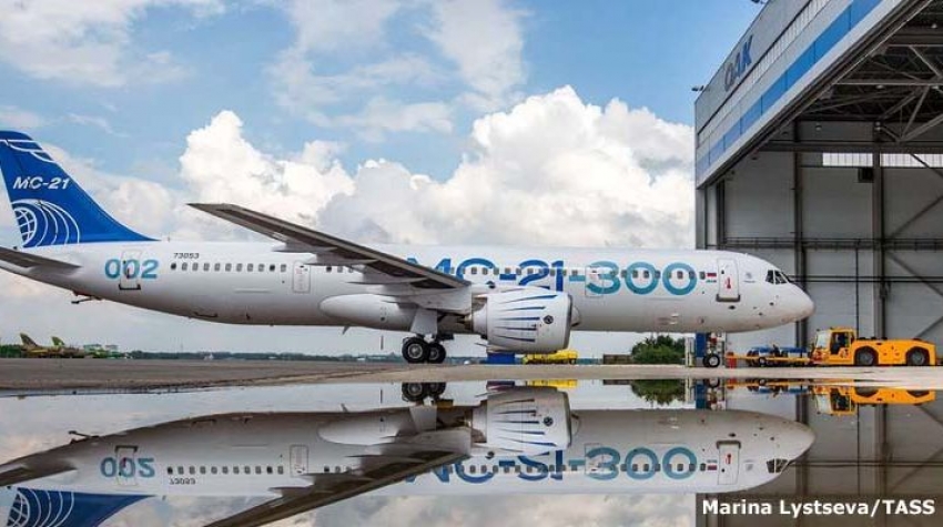 Aplazada la producción del avión ruso MC-21 por las sanciones de EEUU