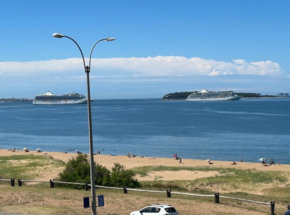 Aquí se construiría el puerto que avala el gobierno uruguayo, parada 26 de la playa Mansa, Las Delicias