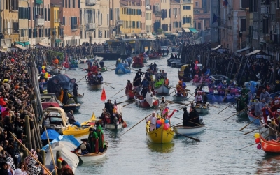 Caos en Venecia por su primer Carnaval con acceso limitado para los turistas
