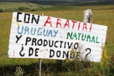 Heterogéneo bloque encontró una causa común contra Aratirí