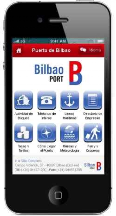 El Puerto de Bilbao lanza su web para dispositivos m&oacute;viles