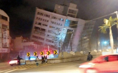Un terremoto en Taiw&aacute;n da&ntilde;a varios edificios, y el m&aacute;s afectado es un hotel