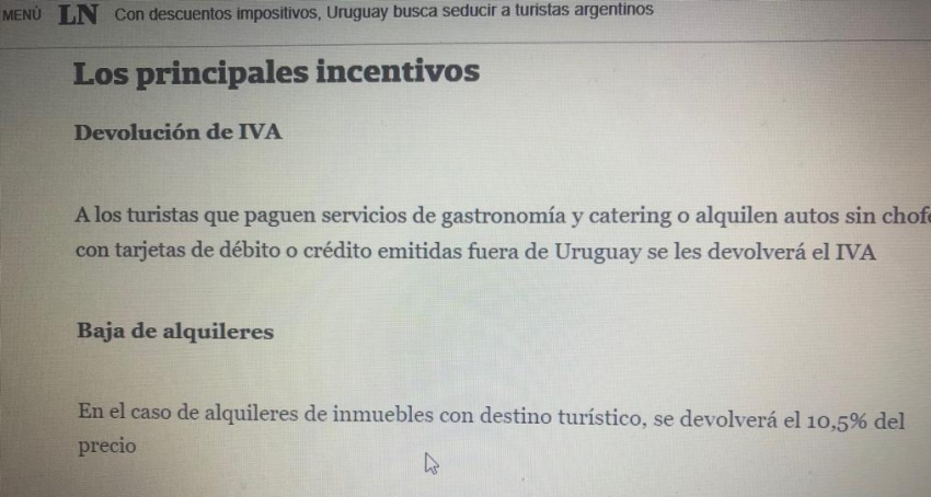 IRPF de alquileres de temporada: ¿el ruido uruguayo producido en la FIT confundió a los colegas de La Nación?