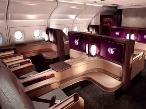 Qatar Airways estrena nuevos asientos A380 primera clase en la ITB de Berl&iacute;n