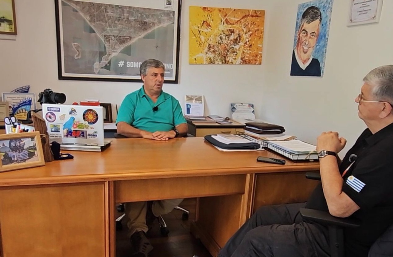 Nos recibi&oacute; el alcalde de Punta del Este Javier Carballal