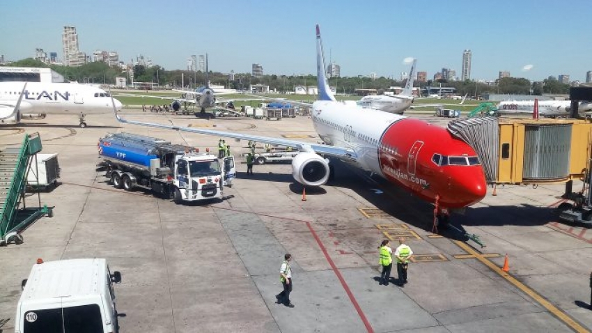 Primer avi&oacute;n de Norwegian Air Argentina (Foto: AirlineGeeks | Pablo Diaz)