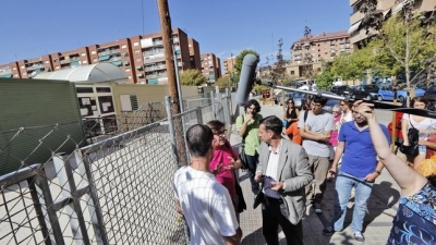 Imagen de la grabación del reportaje de la BBC en Valencia