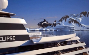 El crucero m&aacute;s lujoso del mundo ya tiene su helic&oacute;ptero