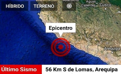 Aeropuertos de Arequipa y Pisco no sufrieron da&ntilde;os tras fuerte sismo en sur del Per&uacute;