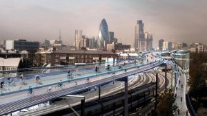 Norman Foster dise&ntilde;a una &laquo;utop&iacute;a ciclista&raquo; sobre las v&iacute;as f&eacute;rreas de Londres